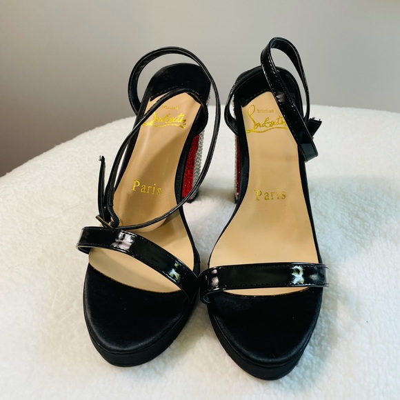 Open sandals with bedazzled heels - Picture 5 of 6